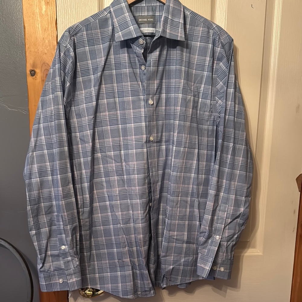Michael Kors Casual Button Down Shirt in Blue